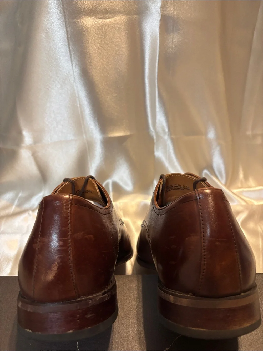 Florsheim Classic Cognac Leather Derby Shoes for Men